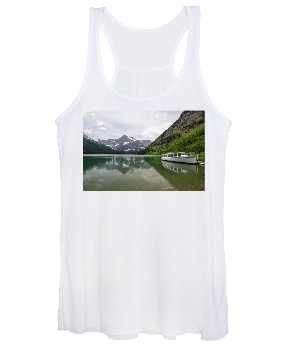 Glacier Women's Tank Top featuring the photograph Lake Josephine by Margaret Pitcher