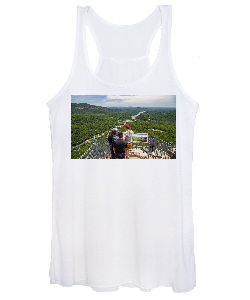 Lookout Women's Tank Top featuring the photograph Lake Lure from Chimney Rock by Kevin Craft