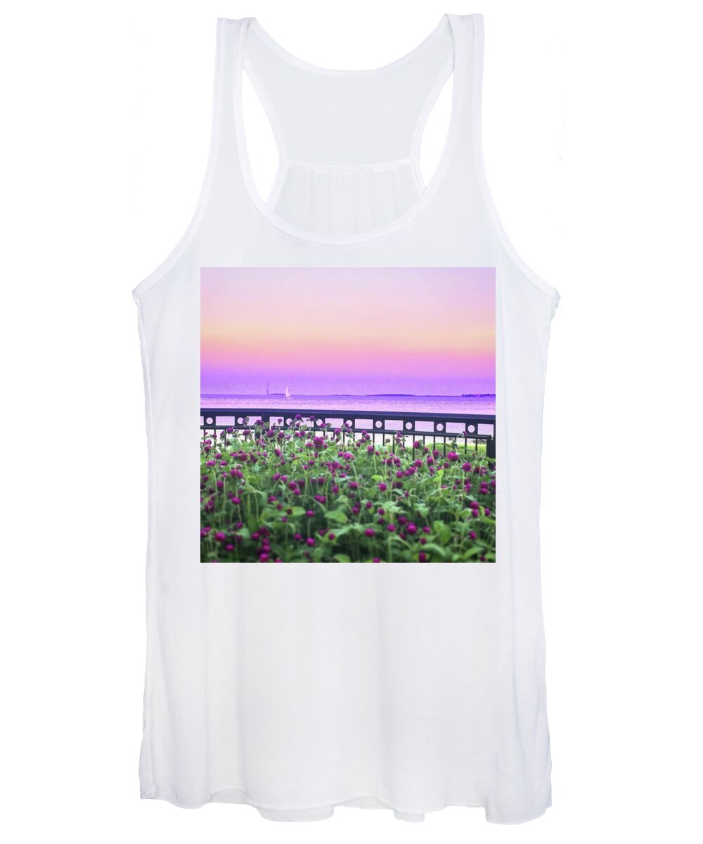Paintedsky Women's Tank Top featuring the photograph Last Night On The Harbor by Cassandra M Photographer