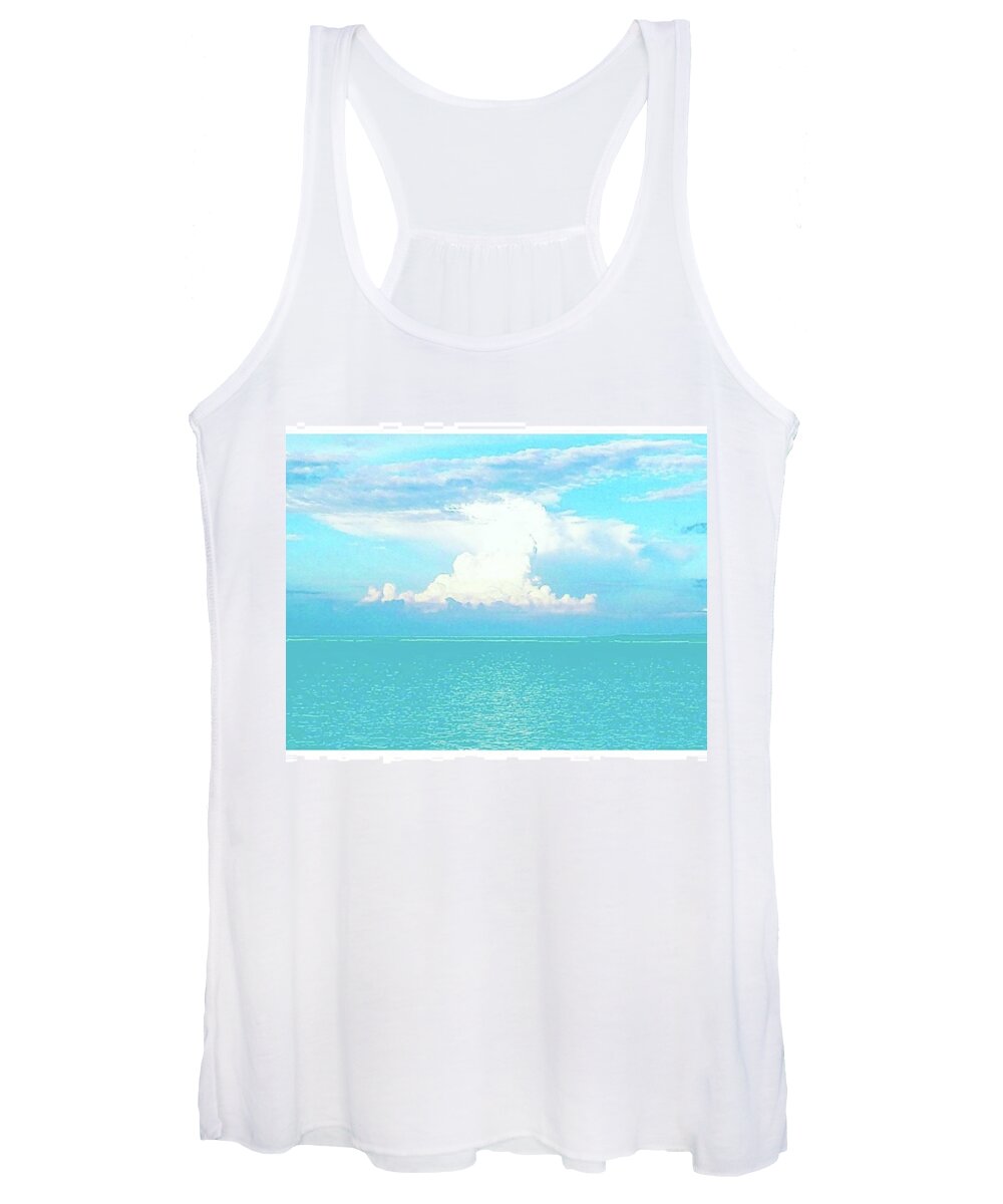 Sweetblue Women's Tank Top featuring the photograph Leave It To The Ocean.. ***** by Loly Lucious