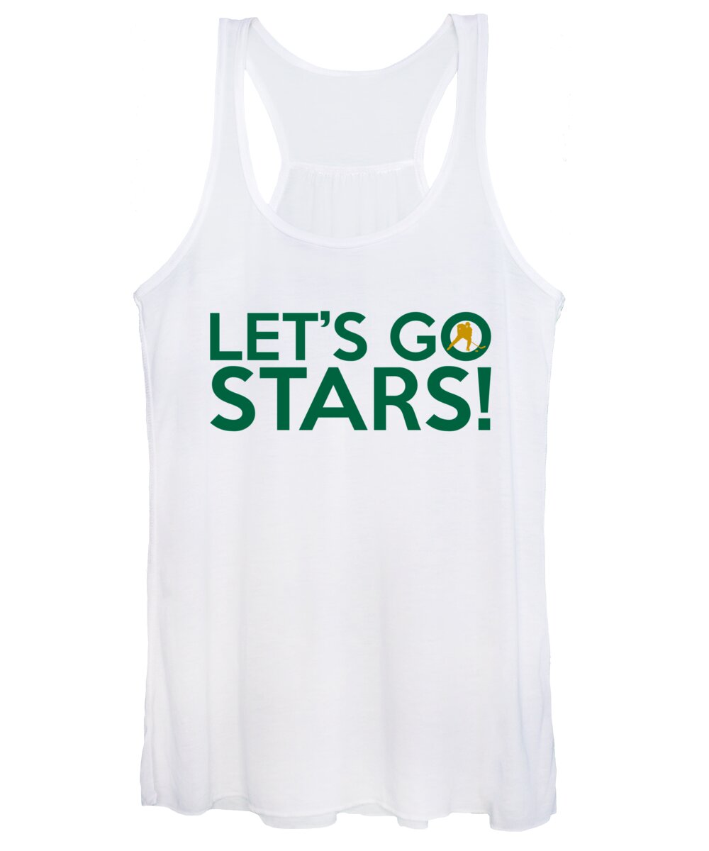 Dallas Stars Women's Tank Top featuring the painting Let's Go Stars by Florian Rodarte