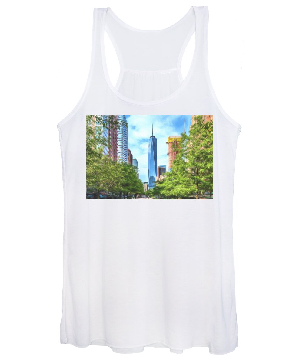 Liberty Tower Women's Tank Top featuring the photograph Liberty Tower by Theodore Jones
