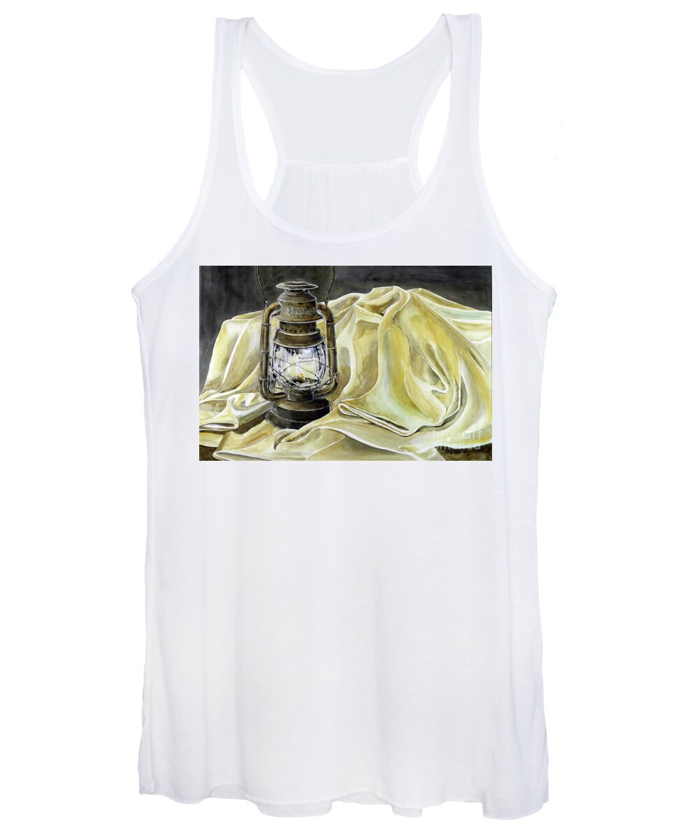 Personal Collectibles Make Good Props. Women's Tank Top featuring the painting Light Up by William Band