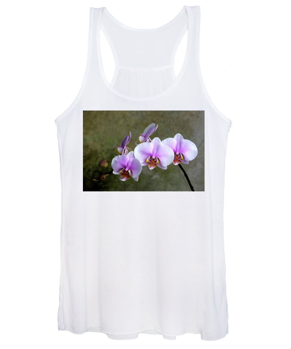 Orchids Women's Tank Top featuring the photograph Lilac Orchids by Rochelle Berman
