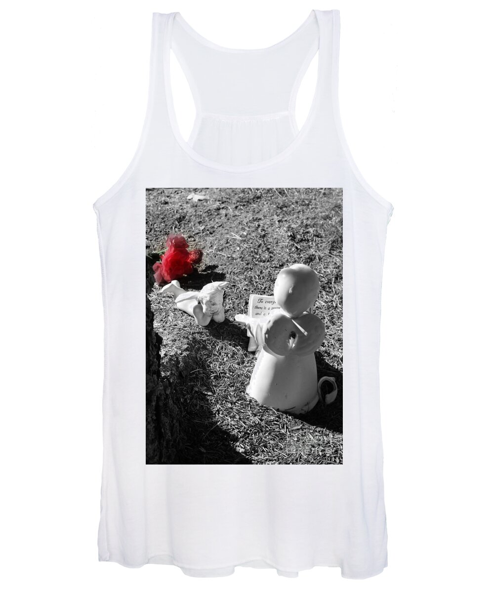 Listening Women's Tank Top featuring the photograph Listening by Marie Neder