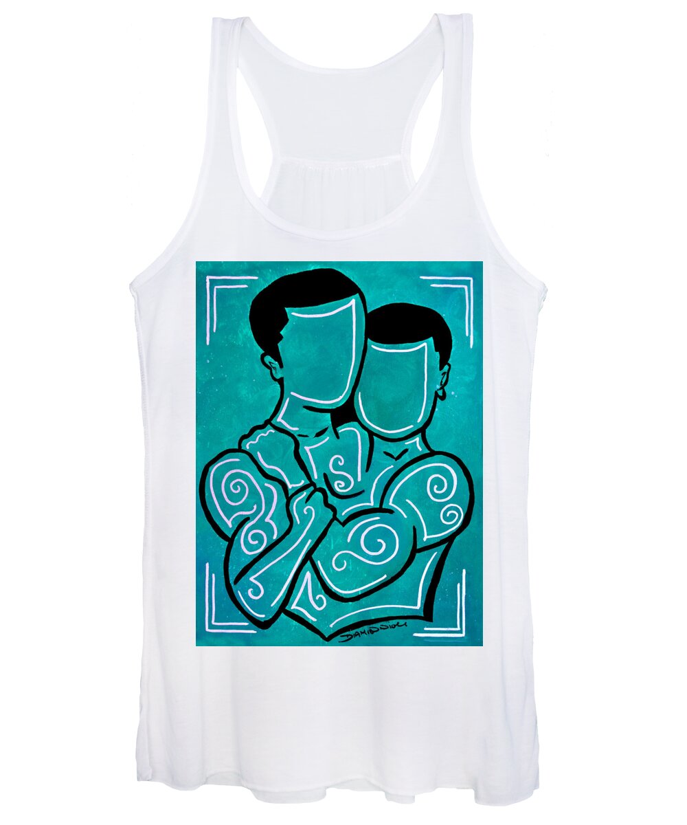 Love Women's Tank Top featuring the painting Love is Love 2 by Diamin Nicole