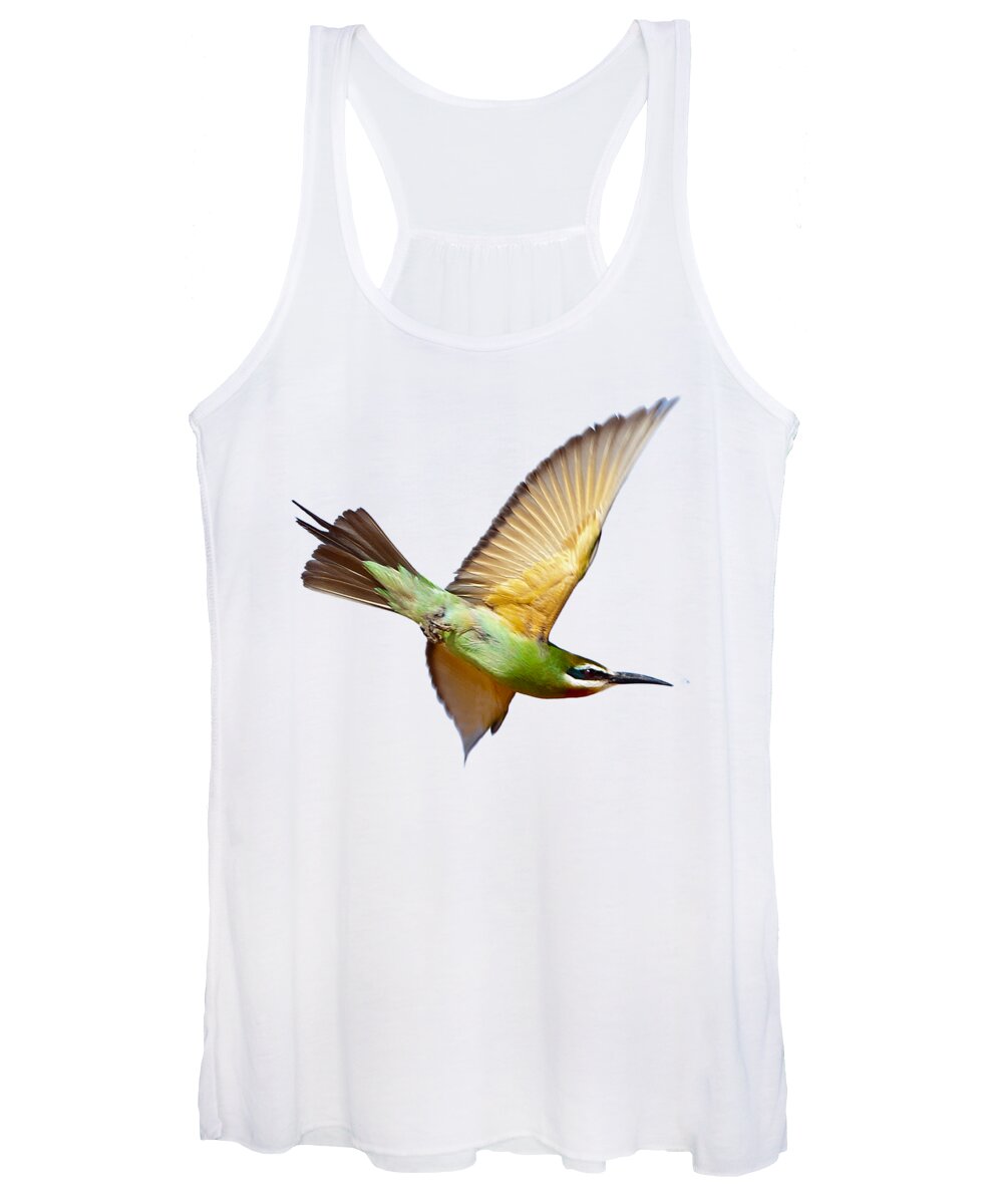 Bee-eater Women's Tank Top featuring the photograph Madagascar Bee-eater T-shirt by Tony Mills