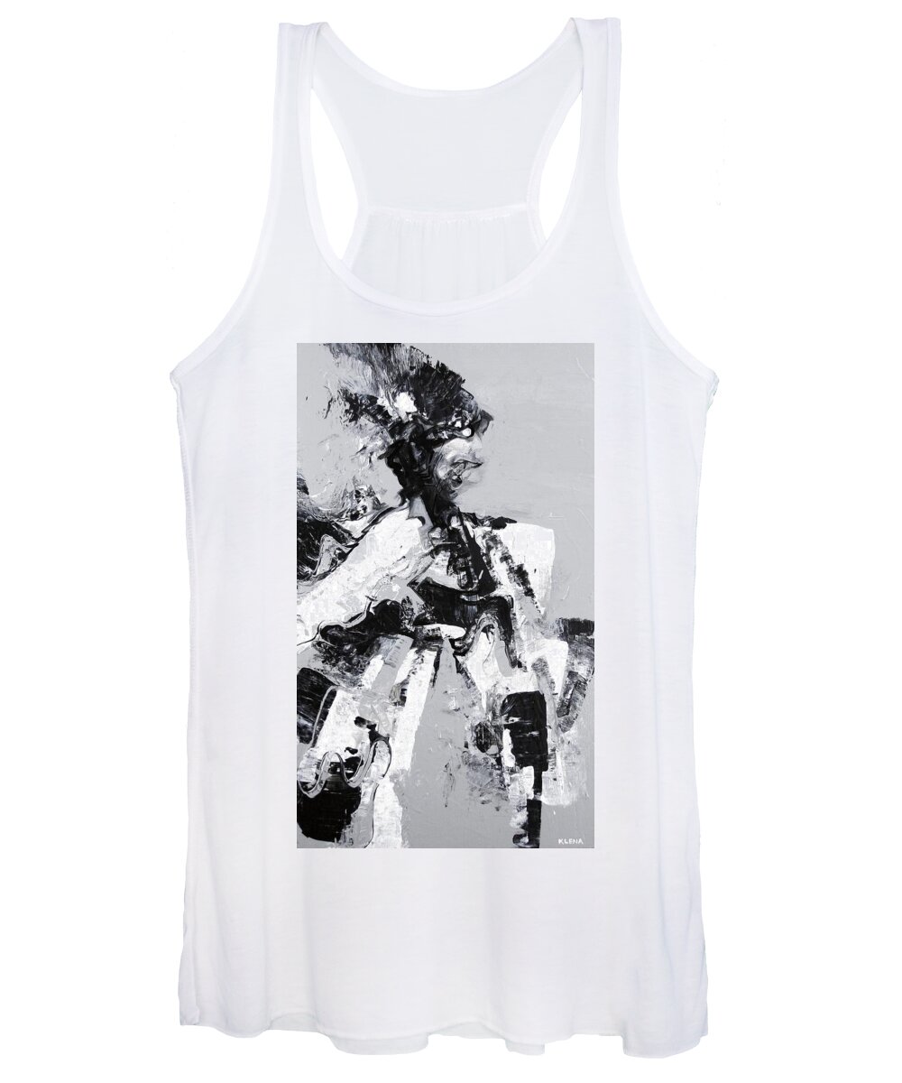 Madam Women's Tank Top featuring the painting Madam from the Past by Jeff Klena