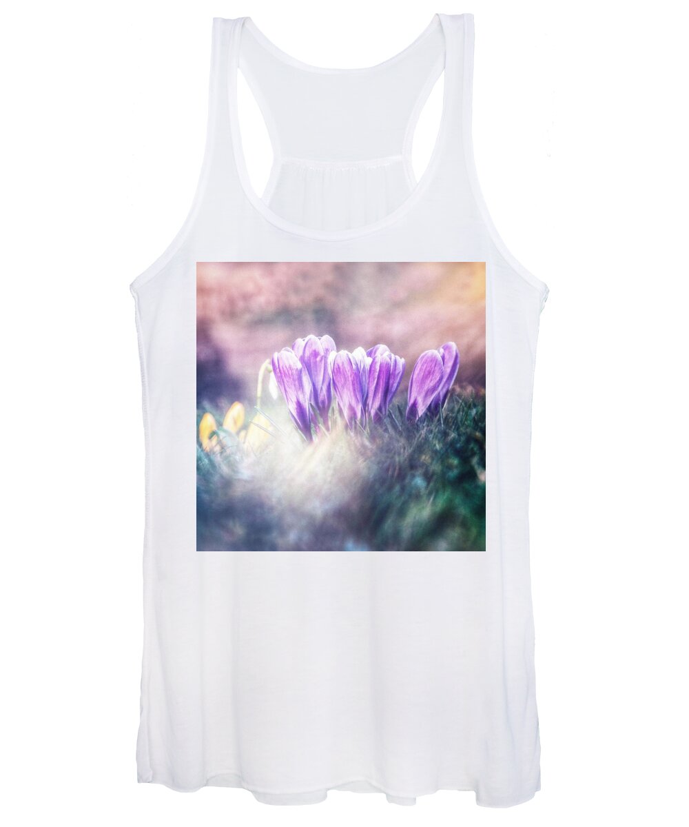 Spring Women's Tank Top featuring the photograph March of the spring soldiers by Jaroslav Buna