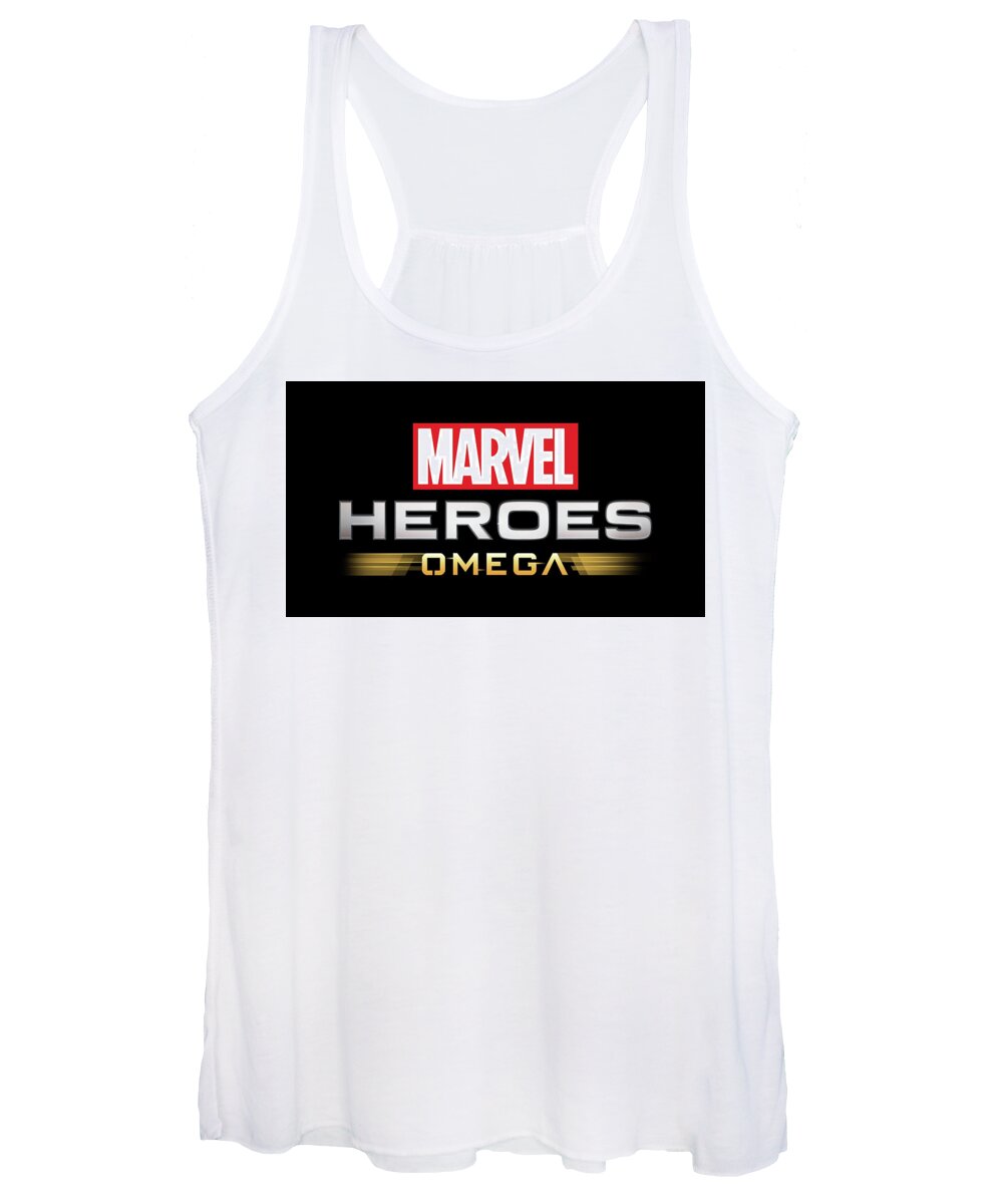 Marvel Heroes Omega Women's Tank Top featuring the digital art Marvel Heroes Omega by Super Lovely