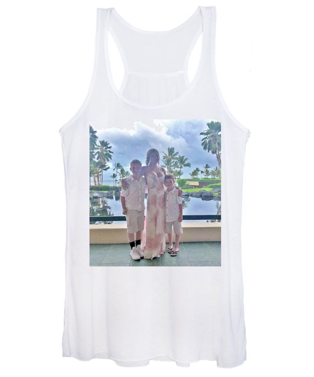 My Family Women's Tank Top featuring the photograph MillyBoysHawaii by Ave Guevara
