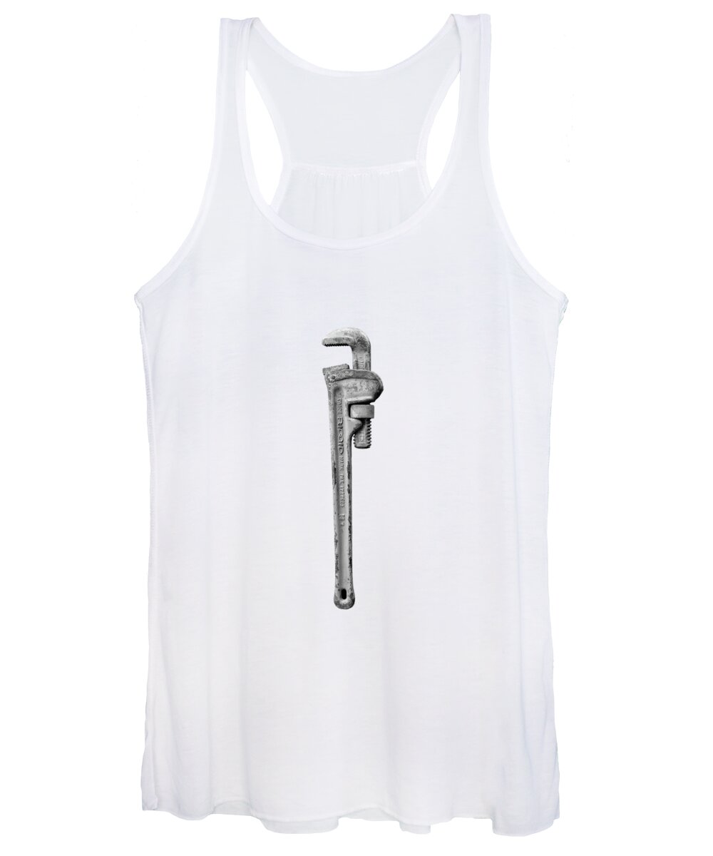 Antique Women's Tank Top featuring the photograph Moncky Wrench BW by YoPedro