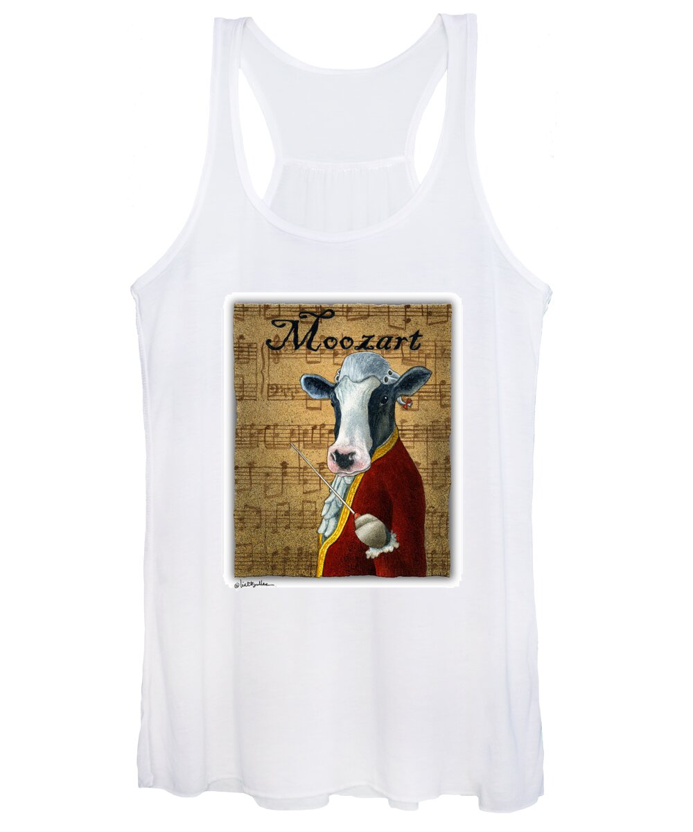 Will Bullas Women's Tank Top featuring the painting Moozart... by Will Bullas