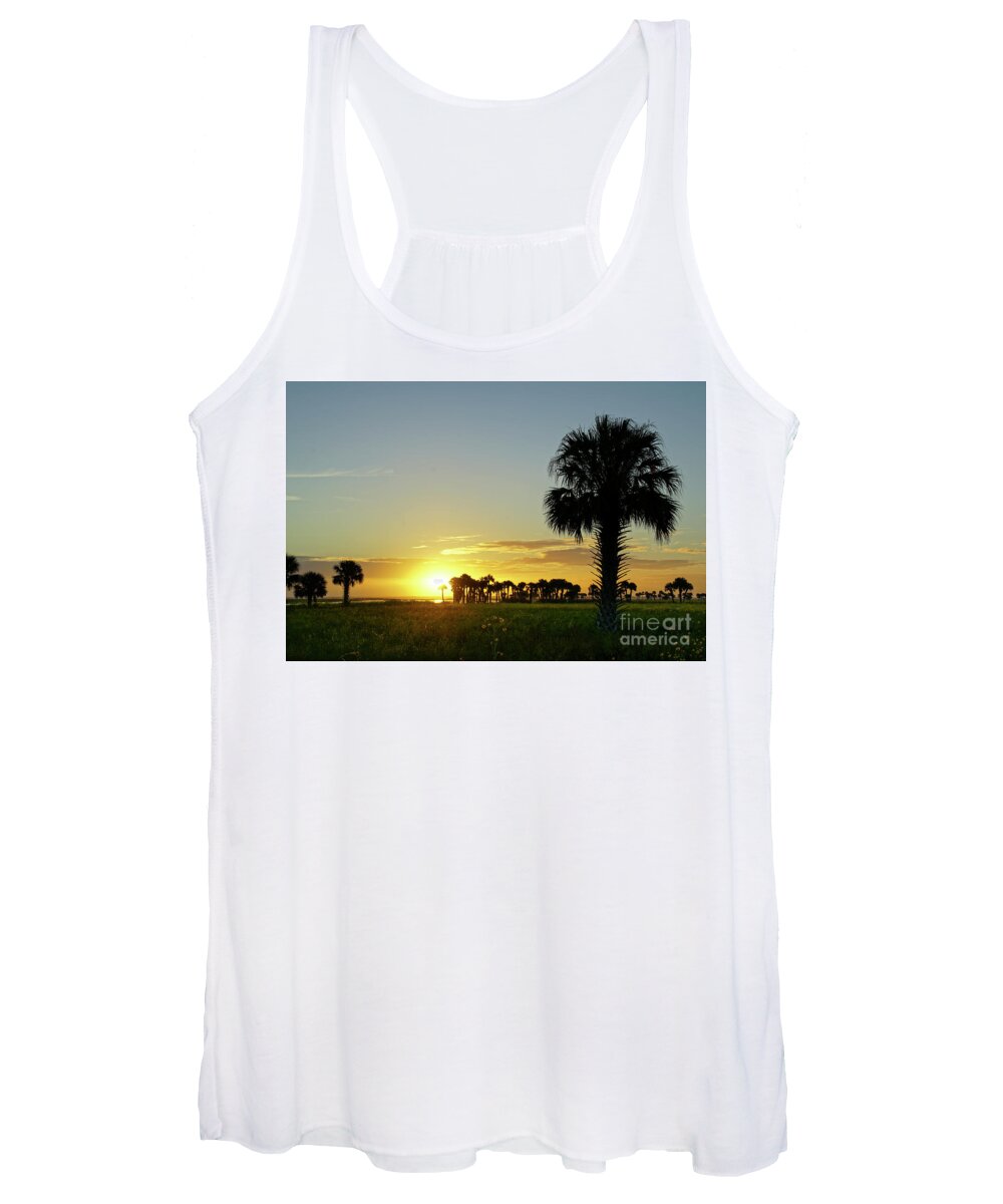  Back Lit Women's Tank Top featuring the photograph Natural Florida by Brian Kamprath