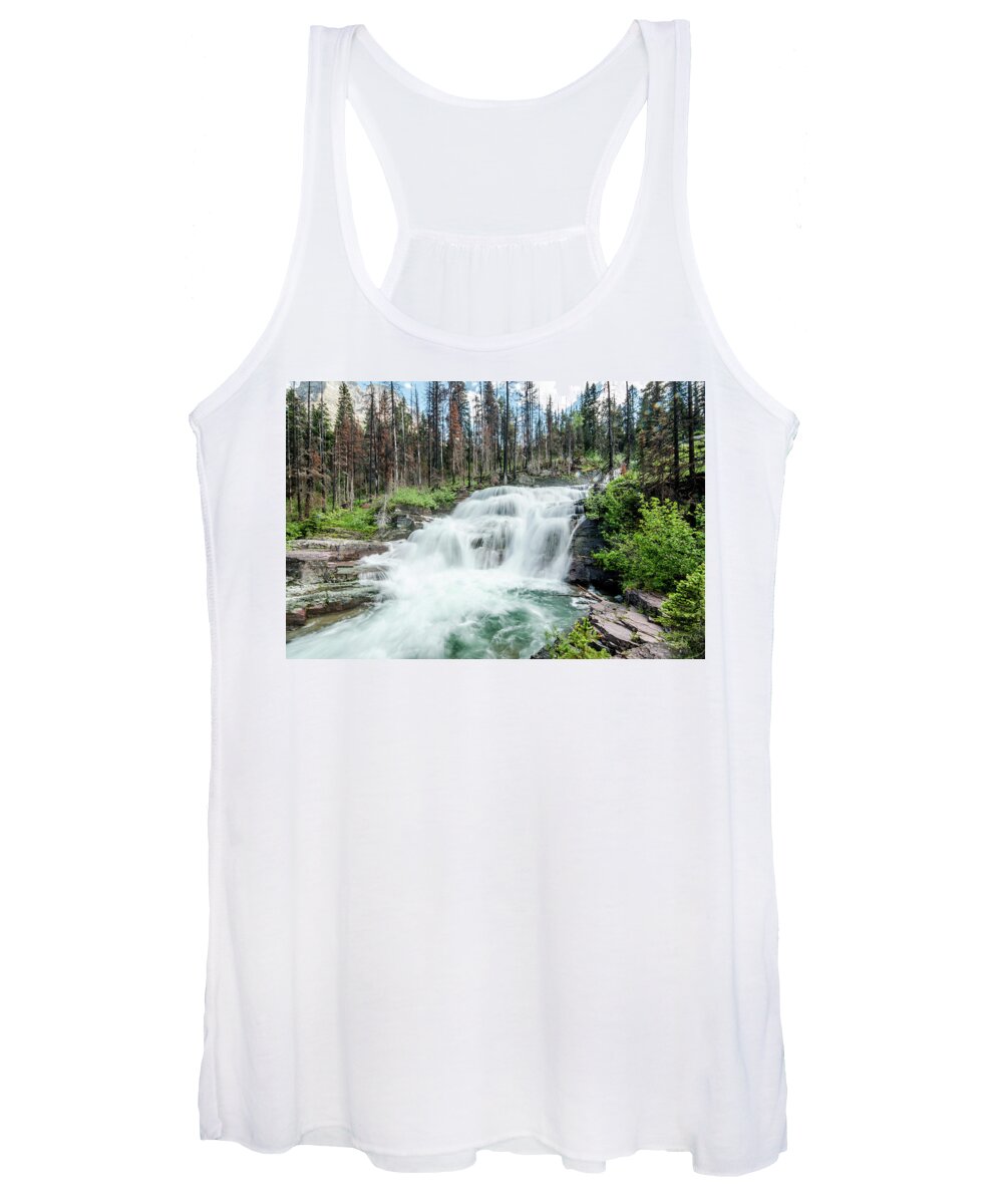 Glacier Women's Tank Top featuring the photograph Nature Finds A Way by Margaret Pitcher