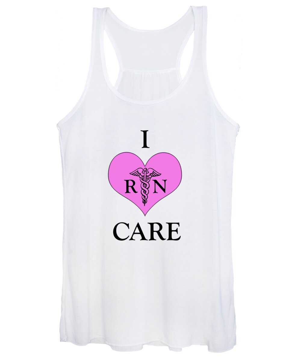 Caduceus Women's Tank Top featuring the photograph Nursing I Care - Pink by Mark Kiver