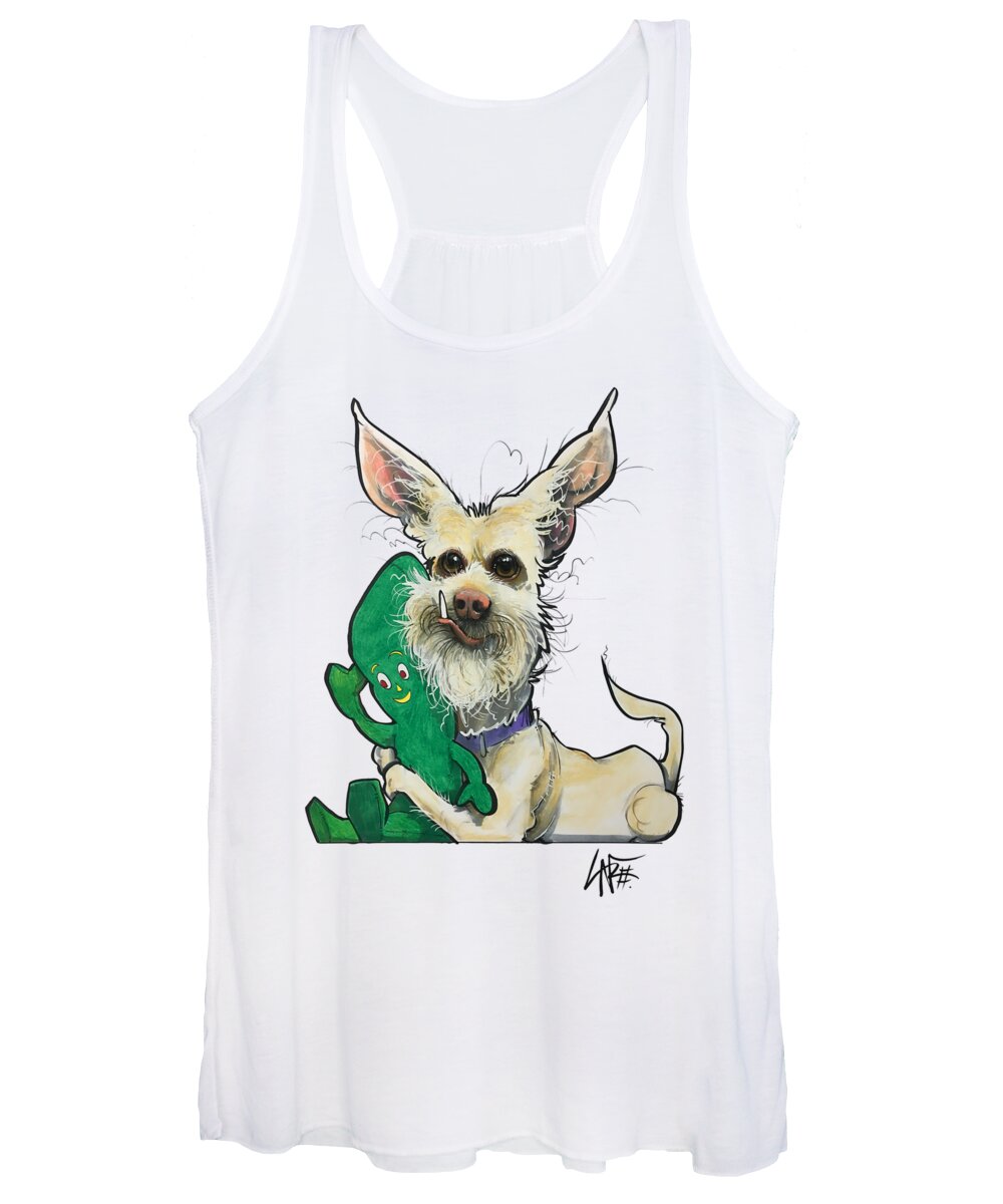 O'conner Women's Tank Top featuring the drawing O'Conner 3971 BEANS by John LaFree
