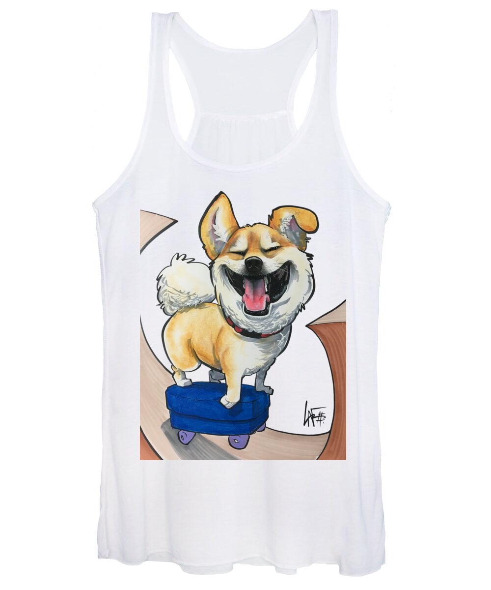 O'conner Women's Tank Top featuring the drawing O'Connor 3971 FLETCHER by John LaFree