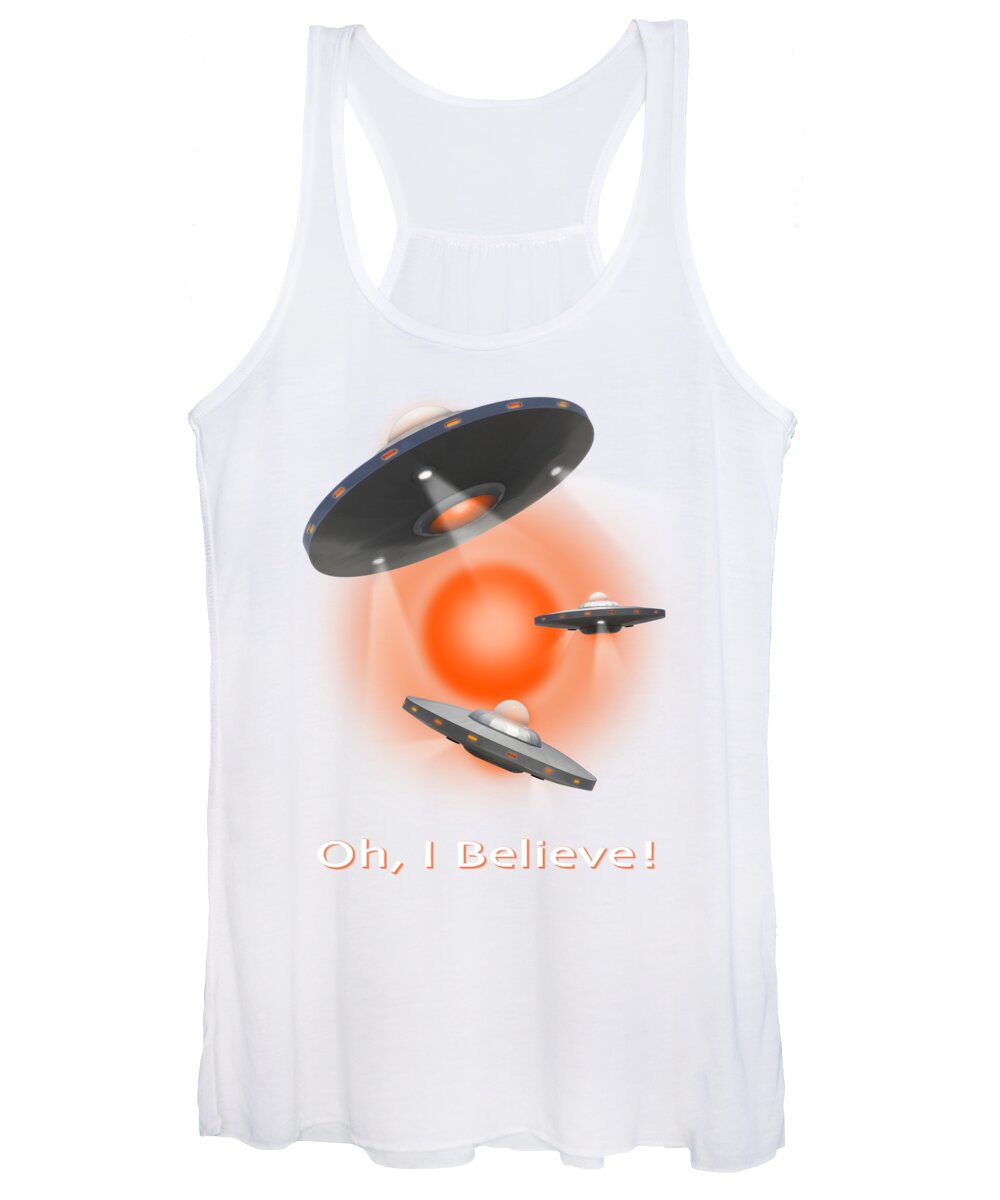 T-shirt Women's Tank Top featuring the photograph Oh I Believe SE by Mike McGlothlen