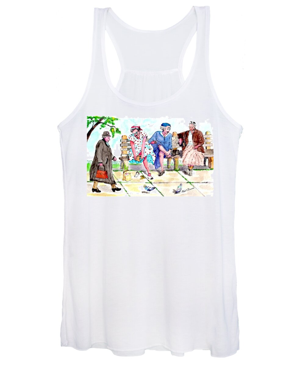 Oh My Aching Feet Women's Tank Top featuring the painting Oh My Aching Feet by Philip And Robbie Bracco