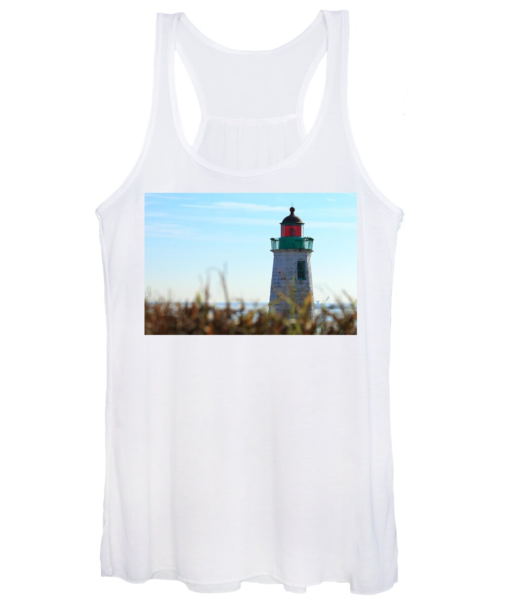 Old Women's Tank Top featuring the photograph Old Point Comfort Lighthouse by Travis Rogers