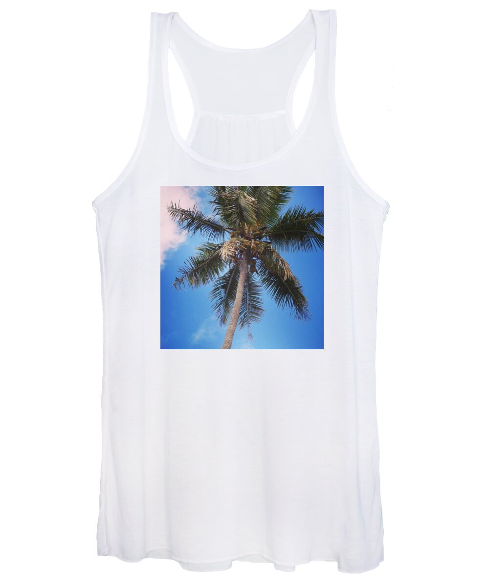 Newcaledonia Women's Tank Top featuring the photograph Palm Tree by Emi Kanno