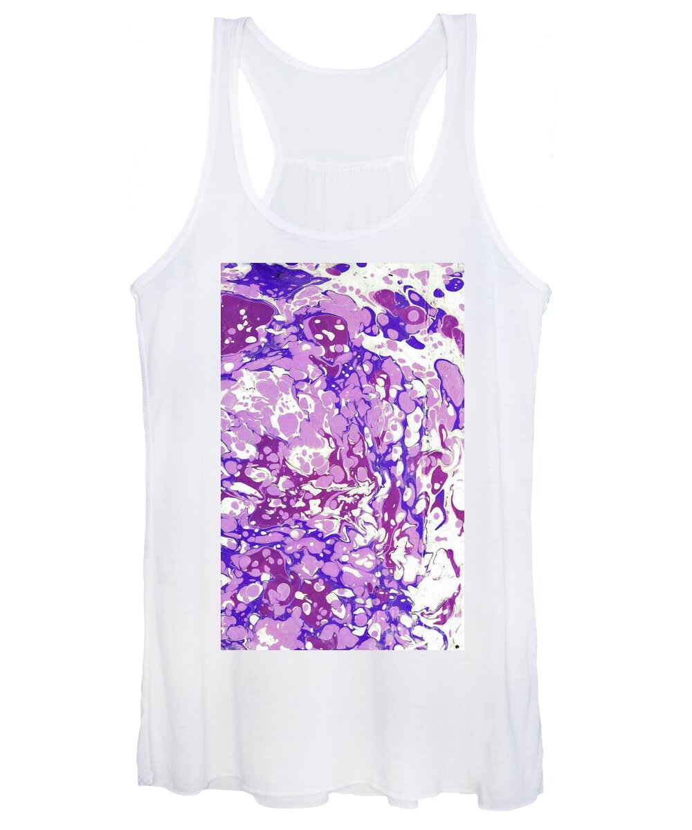 Ebru Women's Tank Top featuring the painting Pink Battal #2 by Daniela Easter