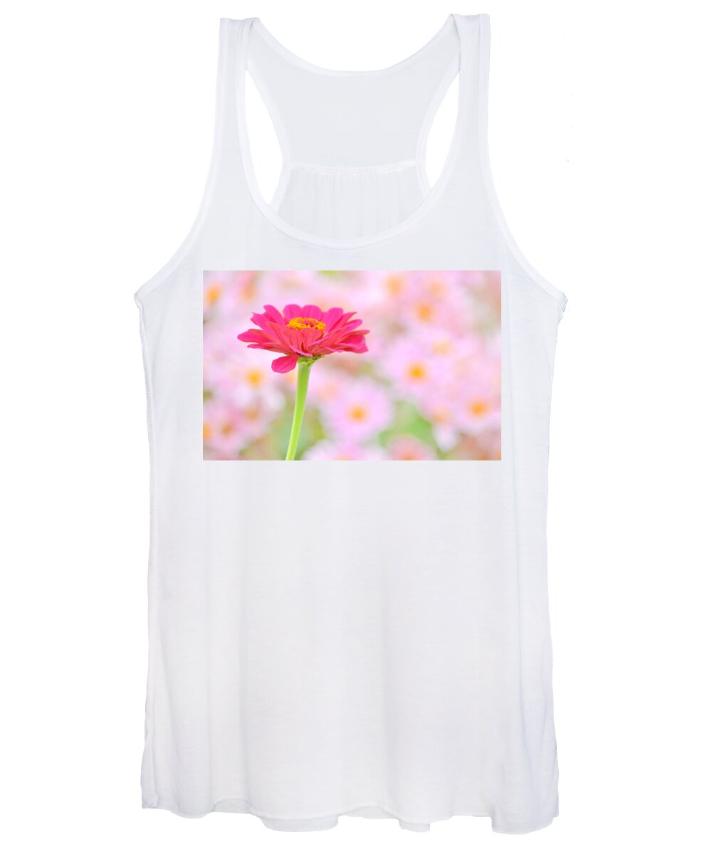 Art Women's Tank Top featuring the photograph Pink Glorious by Joan Han