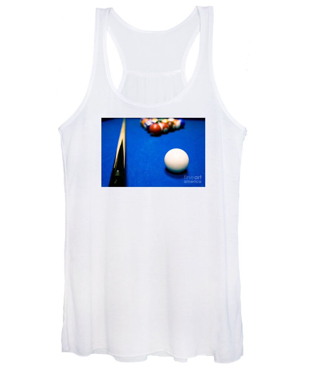 Pool Women's Tank Top featuring the photograph 8 Ball Pool Table by Andy Myatt