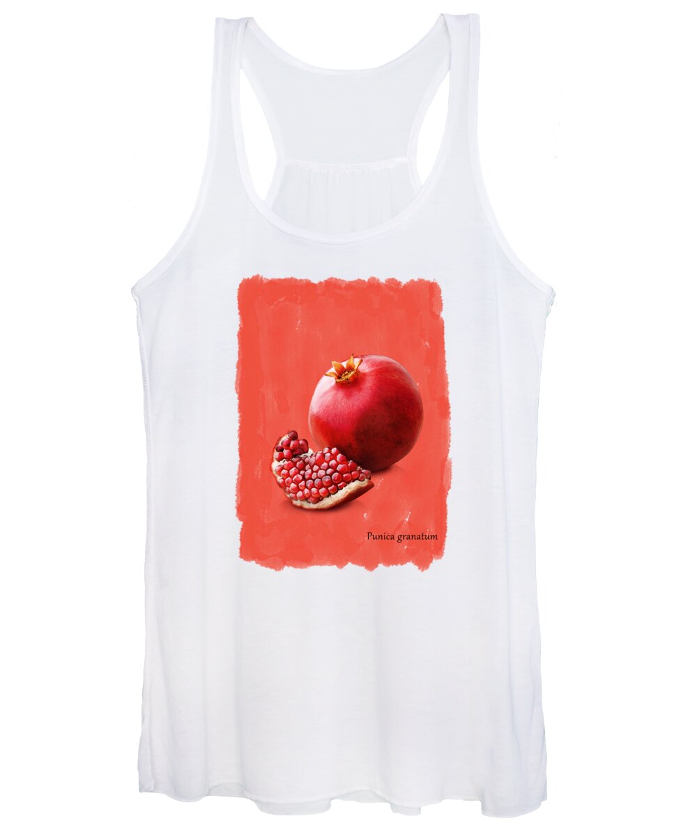 Pomegranate Women's Tank Top featuring the photograph Pomegranate by Mark Rogan