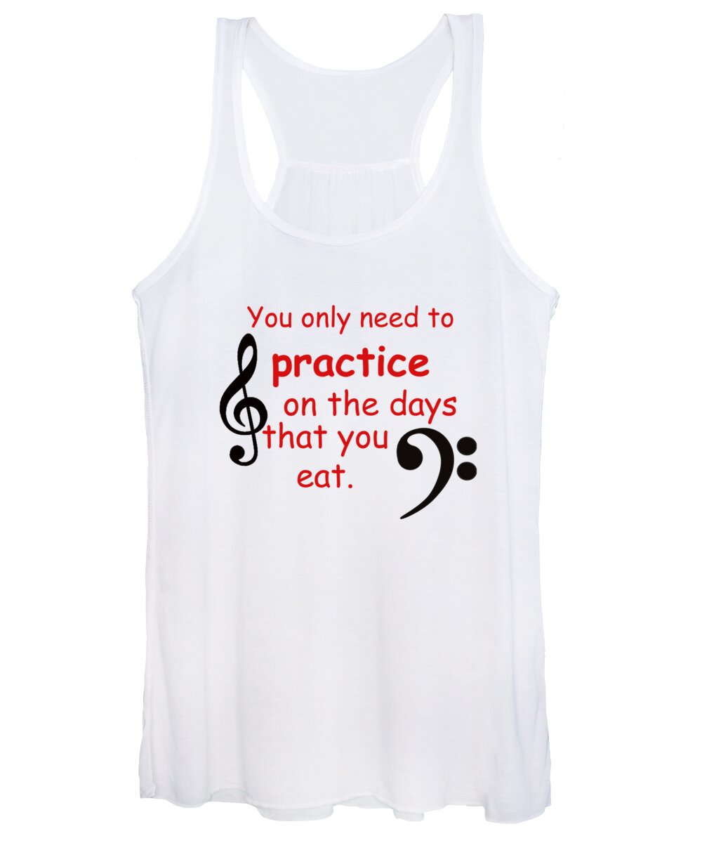 Practice When You Eat Women's Tank Top featuring the photograph Practice on the Days You Eat by M K Miller