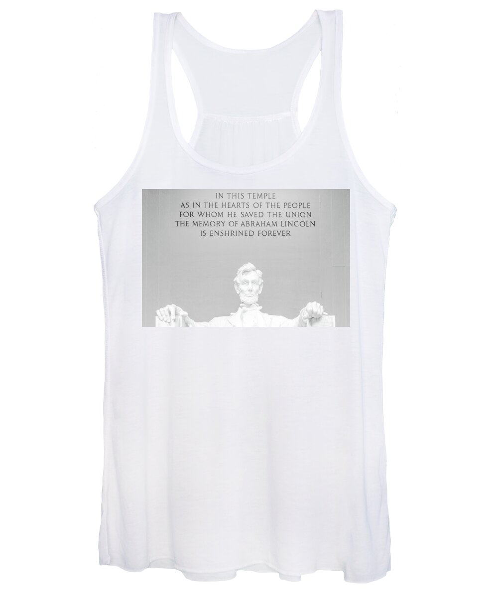 Lincoln Women's Tank Top featuring the photograph President Lincoln by Stewart Helberg