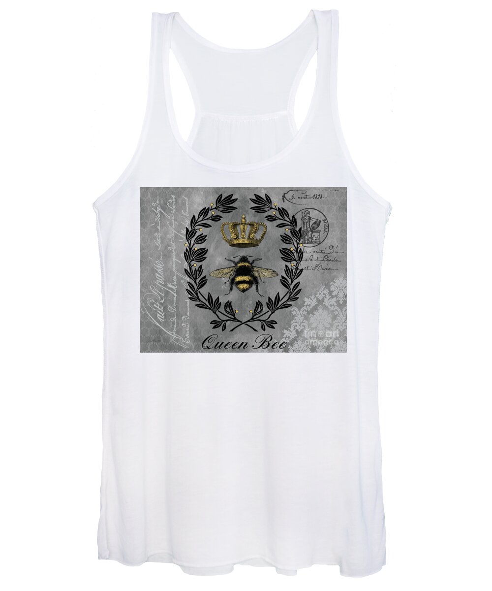 Queen Bee Women's Tank Top featuring the painting Queen Bee-C by Jean Plout