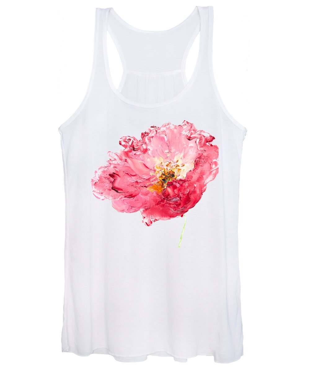 Poppies Women's Tank Top featuring the painting Red Poppy painting by Jan Matson
