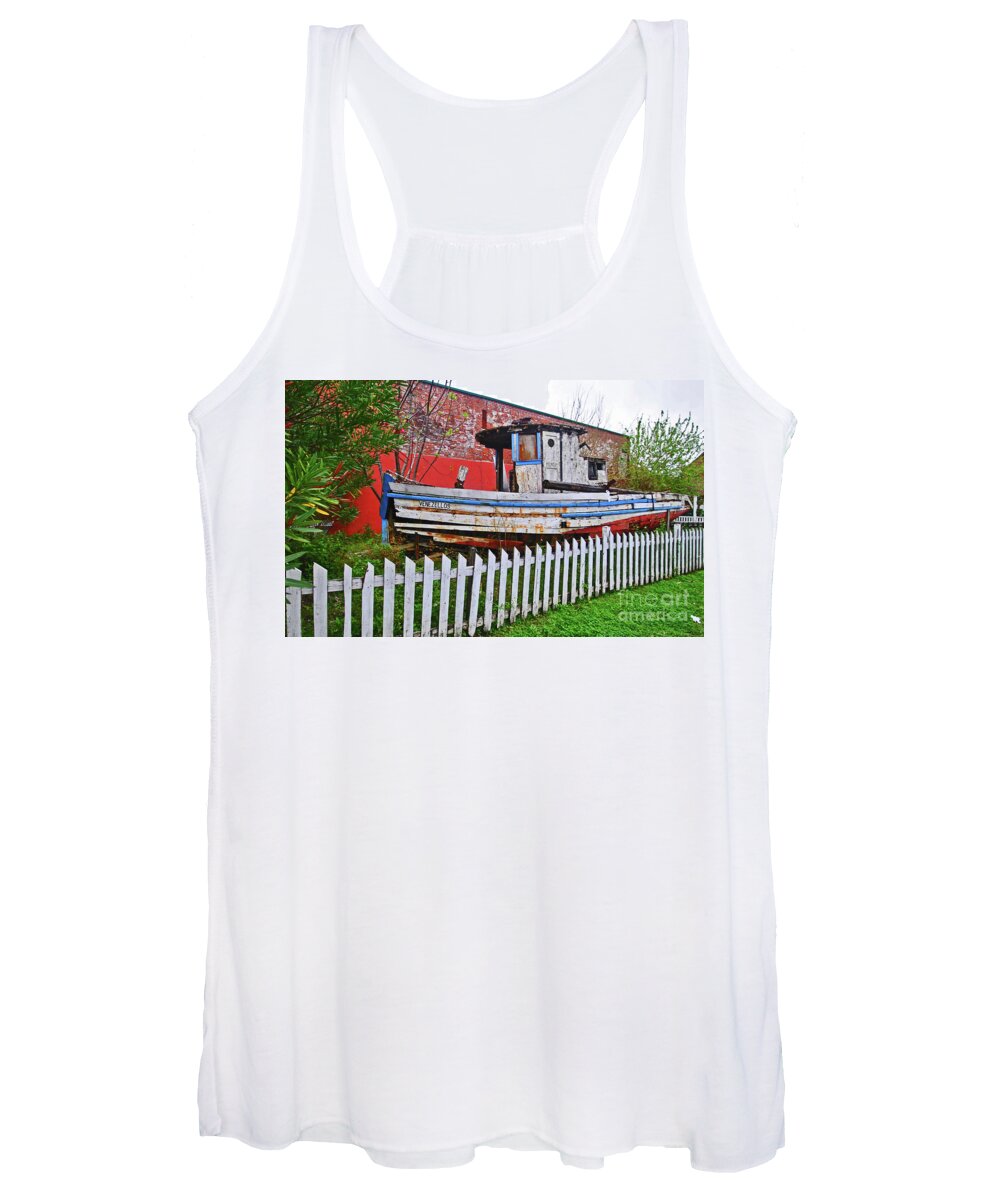 Apalachicola Women's Tank Top featuring the photograph Redneck Dry Dock by George D Gordon III