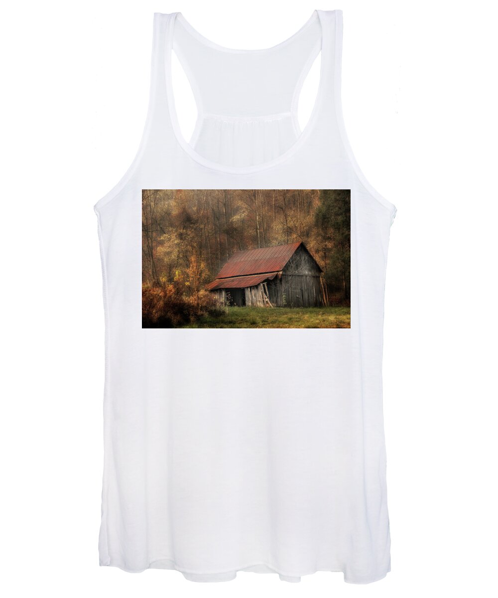 Barn Women's Tank Top featuring the photograph Resting Place by Mike Eingle