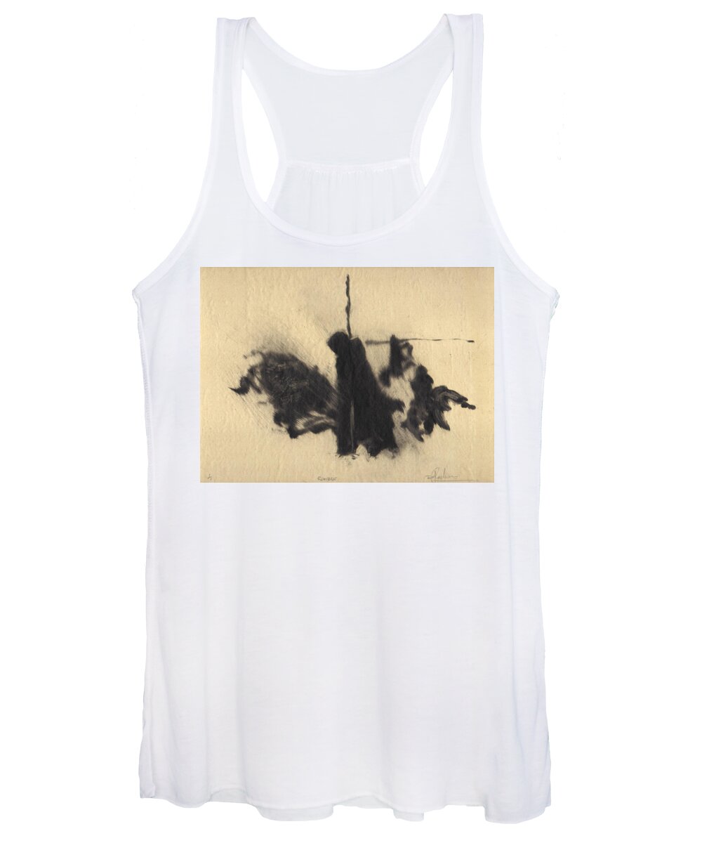 Travelers Women's Tank Top featuring the painting Rumble by David Ladmore