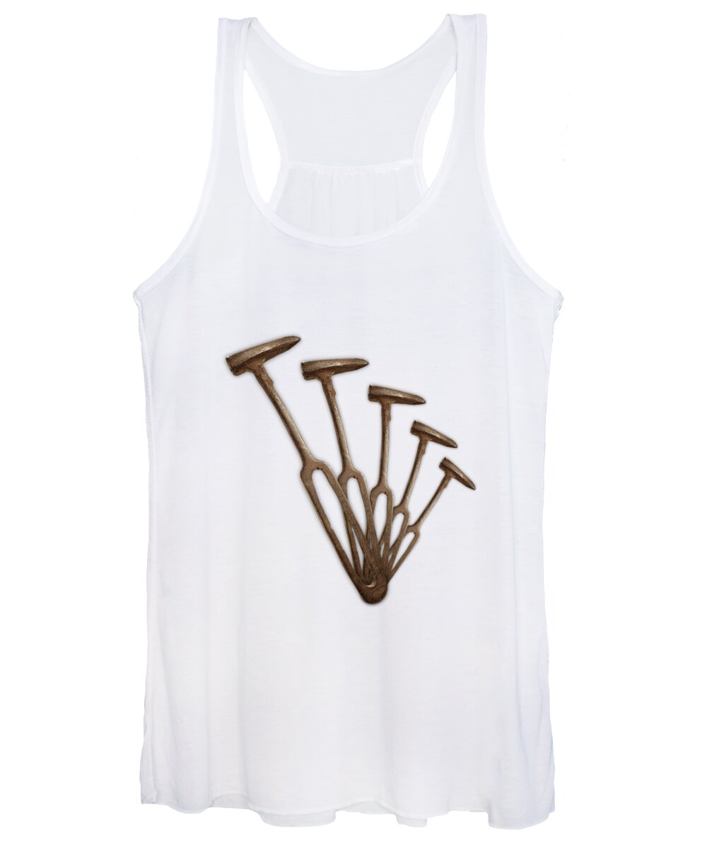 Antique Women's Tank Top featuring the photograph Rustic Hammer Pattern by YoPedro