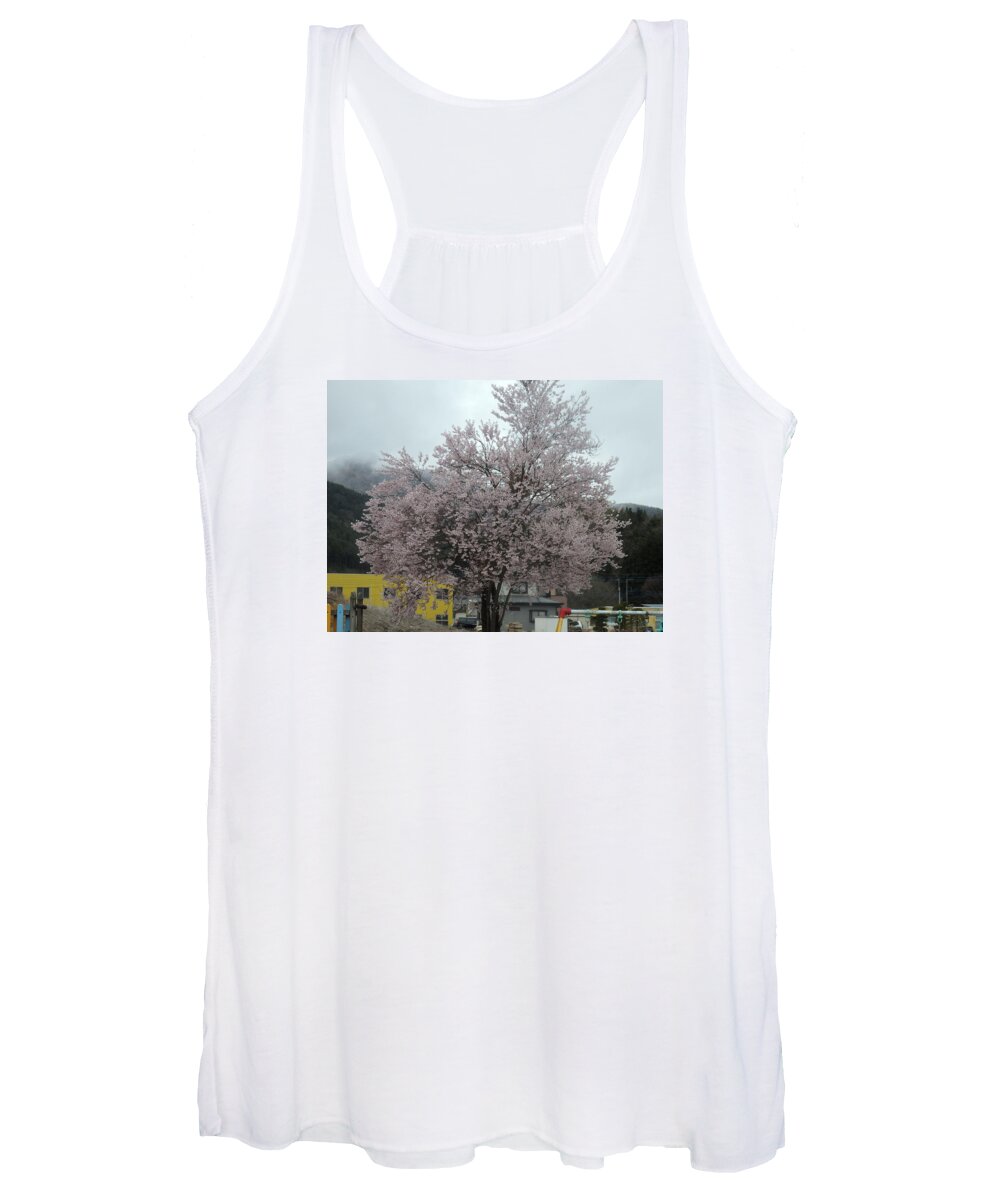 Sakura Women's Tank Top featuring the photograph Sakura, Japan's ephemeral also beautiful flowers by Kanna Fairy