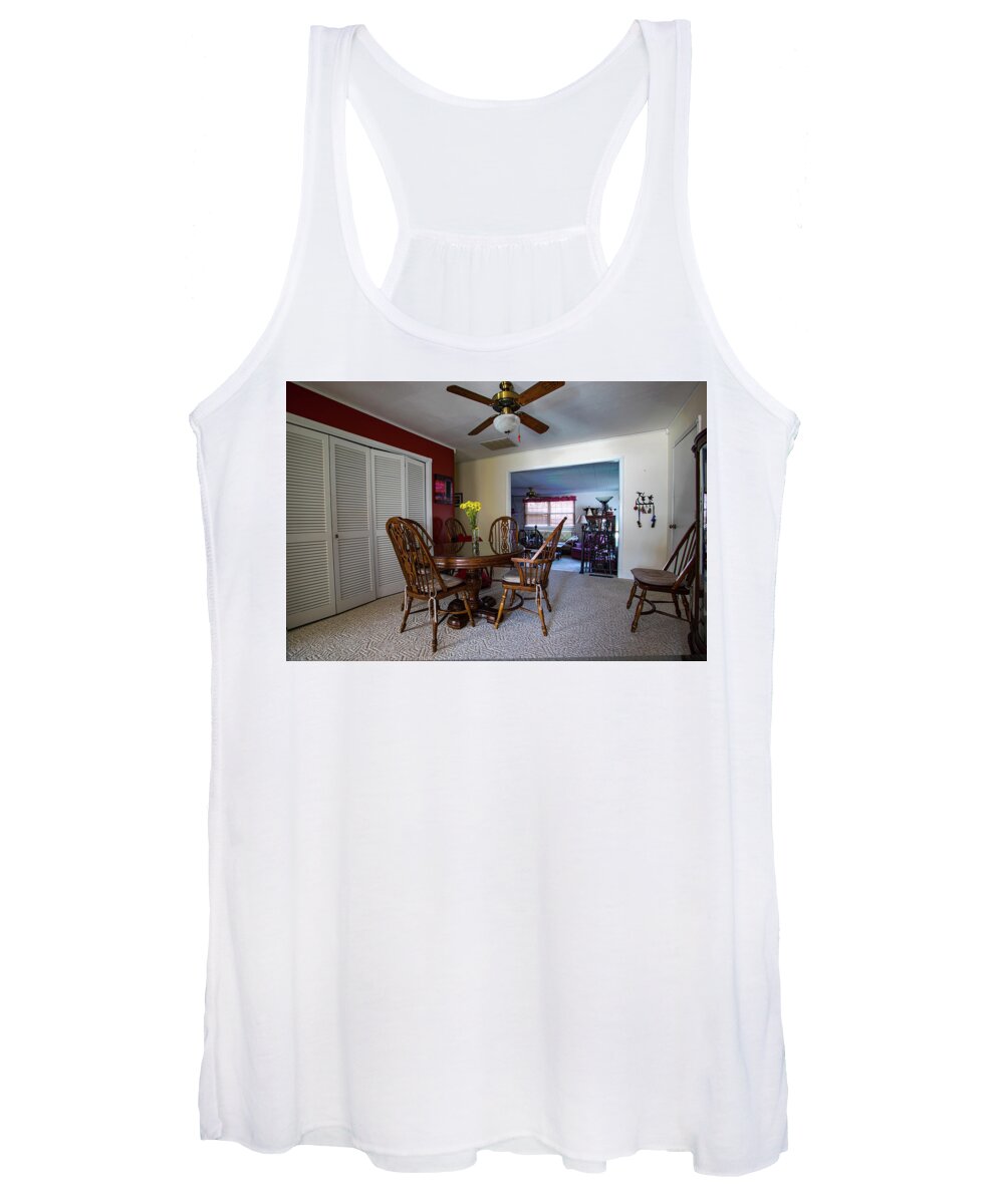 Real Estate Photography Women's Tank Top featuring the photograph Sample 908 Dining room by Jeff Kurtz