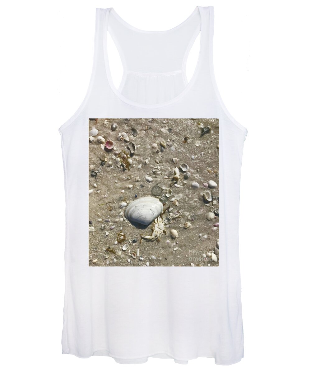 Shells Women's Tank Top featuring the photograph Sarasota County Shells by Suzanne Lorenz