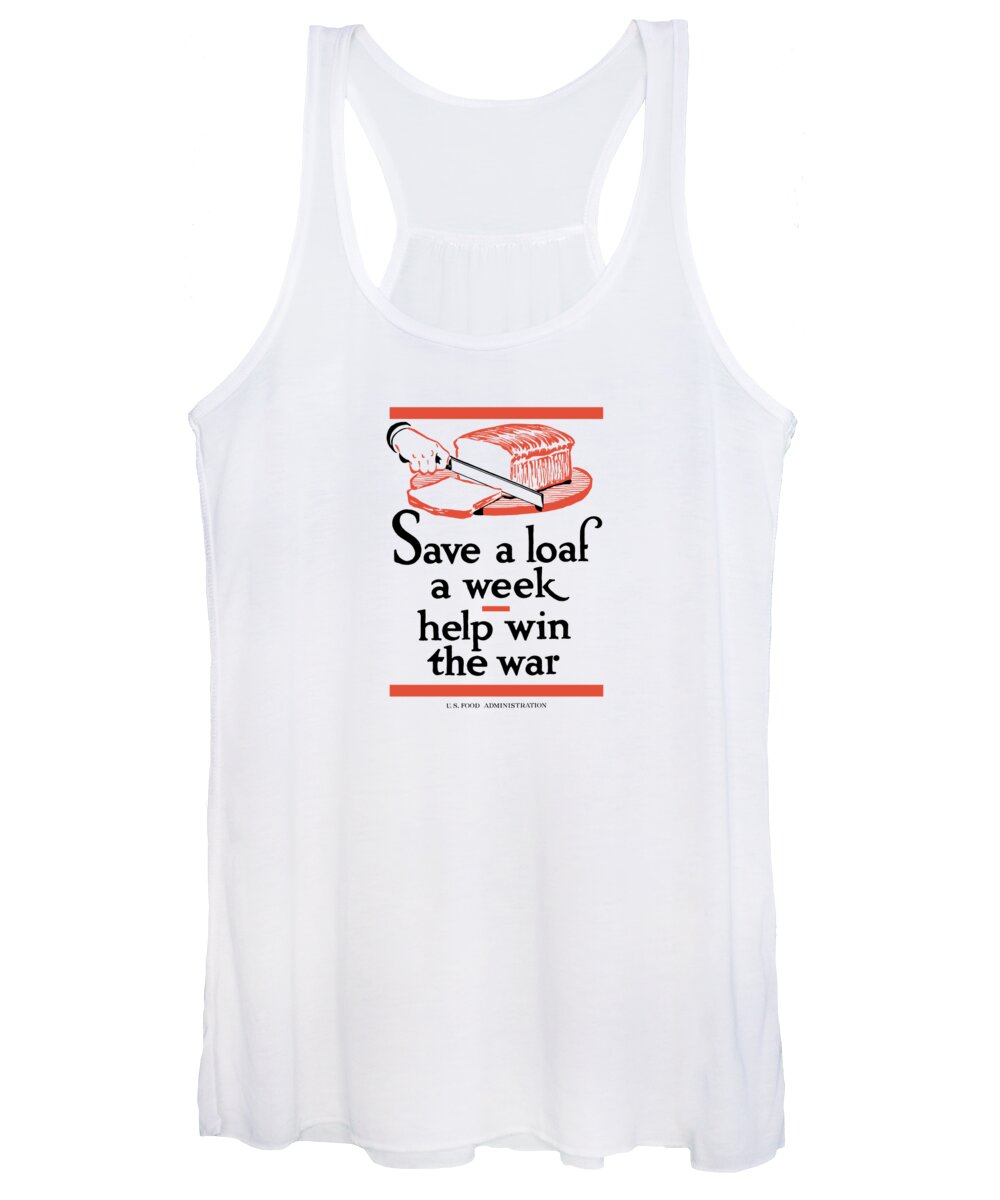 Conservation Women's Tank Top featuring the painting Save A Loaf A Week - Help Win The War by War Is Hell Store