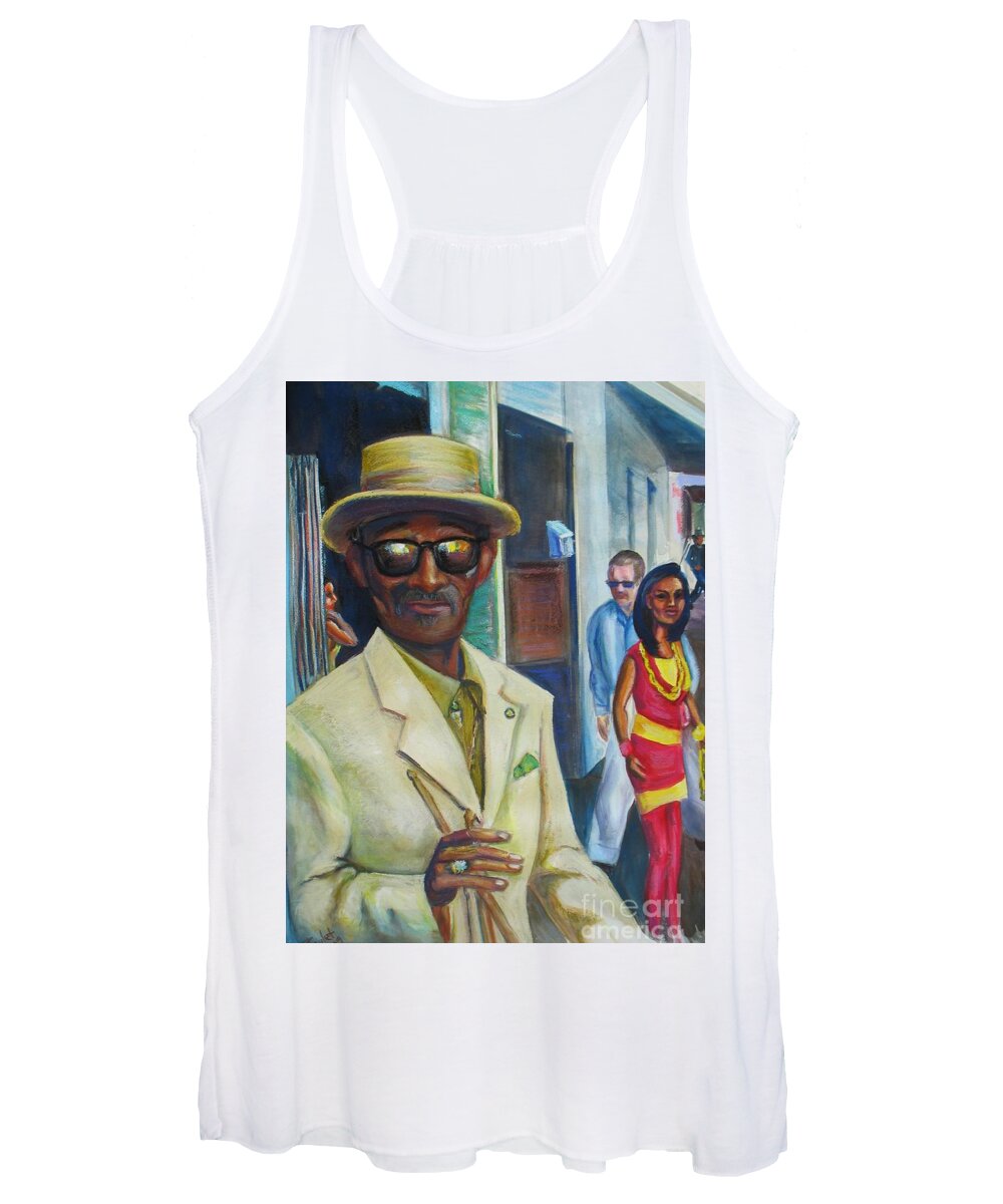 Mixed Media Women's Tank Top featuring the mixed media Say Uncle by Beverly Boulet