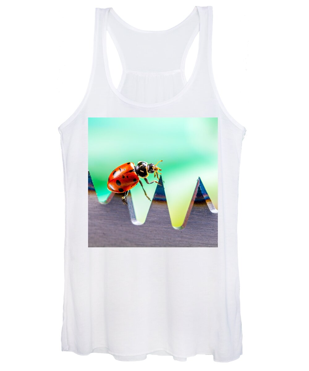 Ladybugs Women's Tank Top featuring the photograph Sea of Pain by TC Morgan