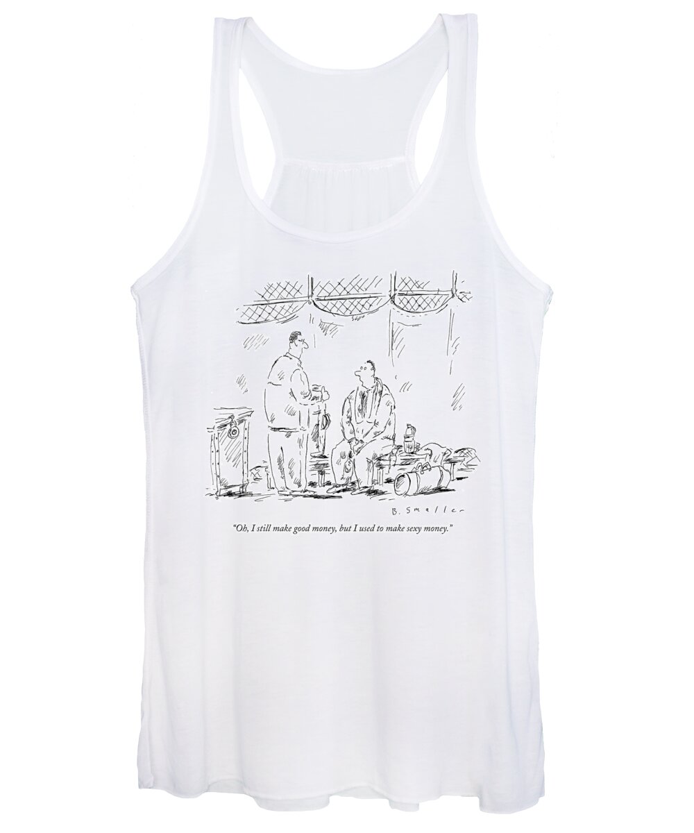 Money Women's Tank Top featuring the drawing Sexy Money by Barbara Smaller