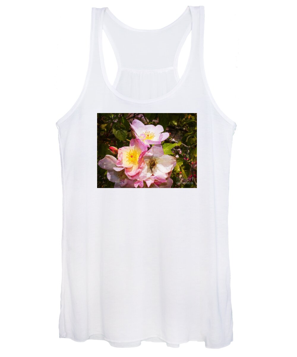 Rose Women's Tank Top featuring the photograph Shakespeares Summer Roses by Brenda Kean