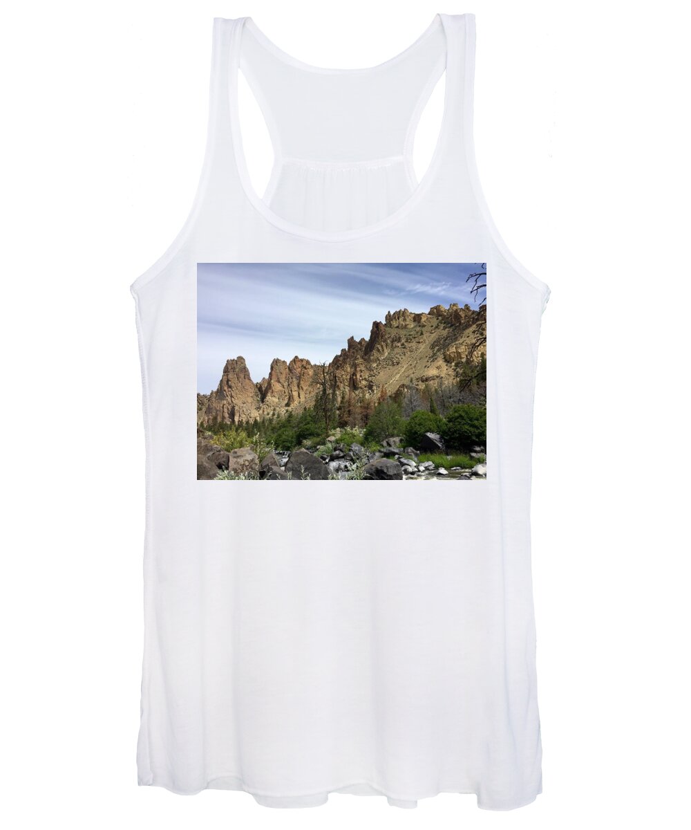 Smith Rocks Women's Tank Top featuring the photograph Smith Rocks by Brian Eberly