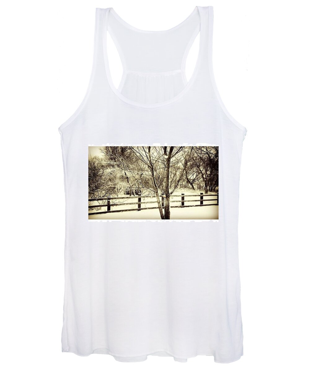 Wildlife Women's Tank Top featuring the photograph Snow Day by Mnwx Watcher