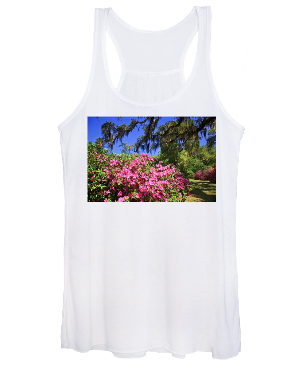 Pink Women's Tank Top featuring the photograph Spring in the South by Jill Lang