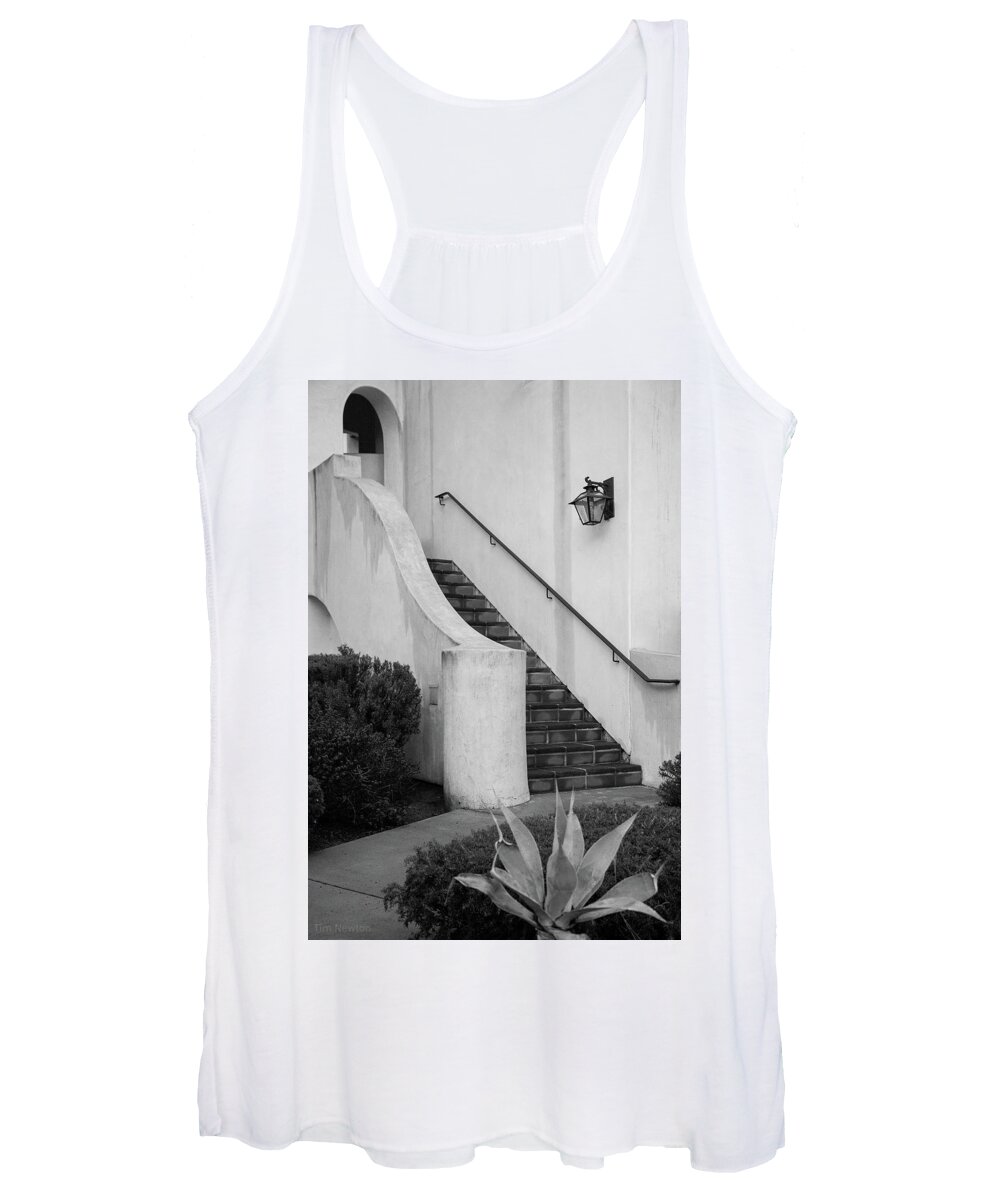 Spanishmission Women's Tank Top featuring the photograph Stairway by Tim Newton